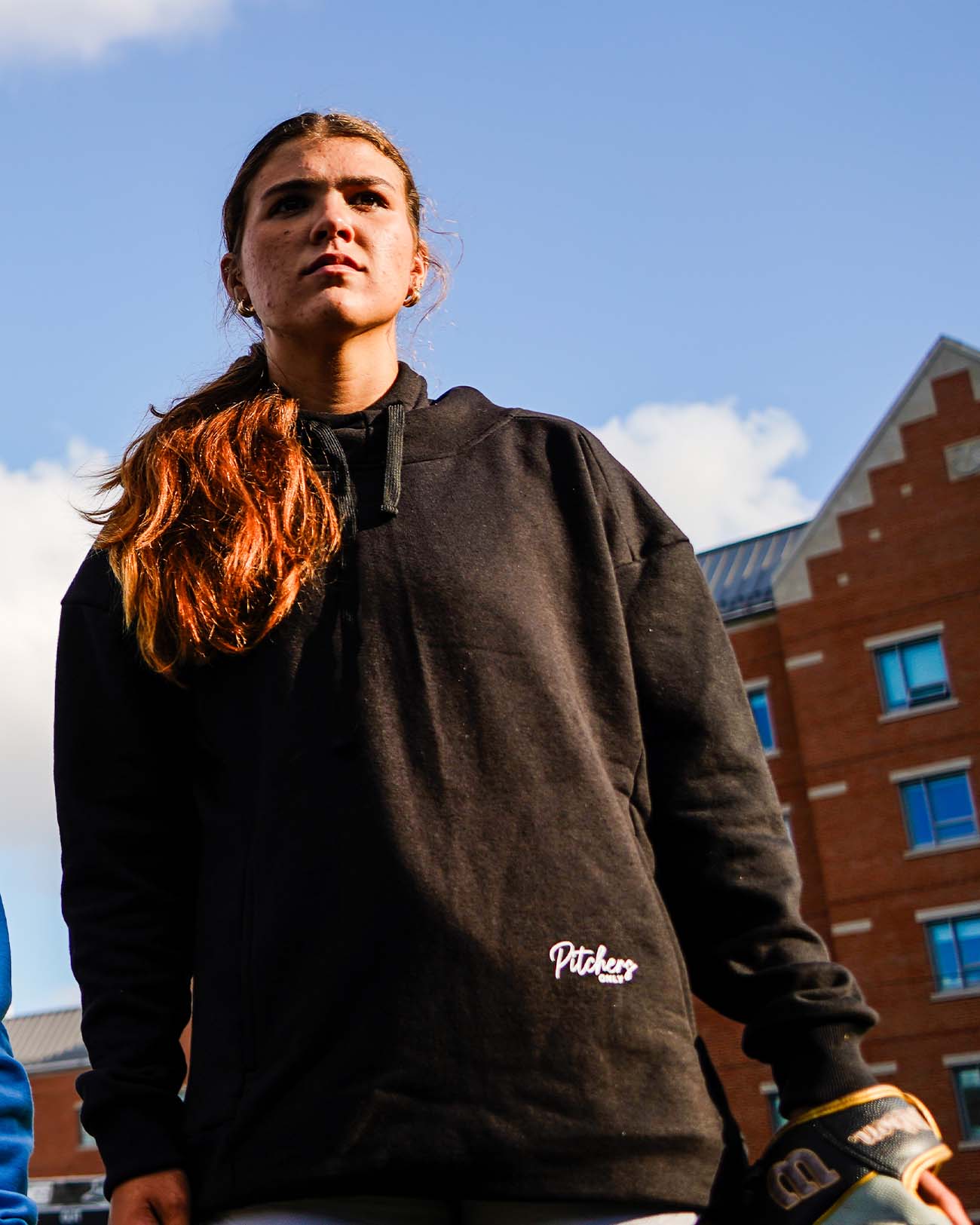 Women's Softball Black Hoodie