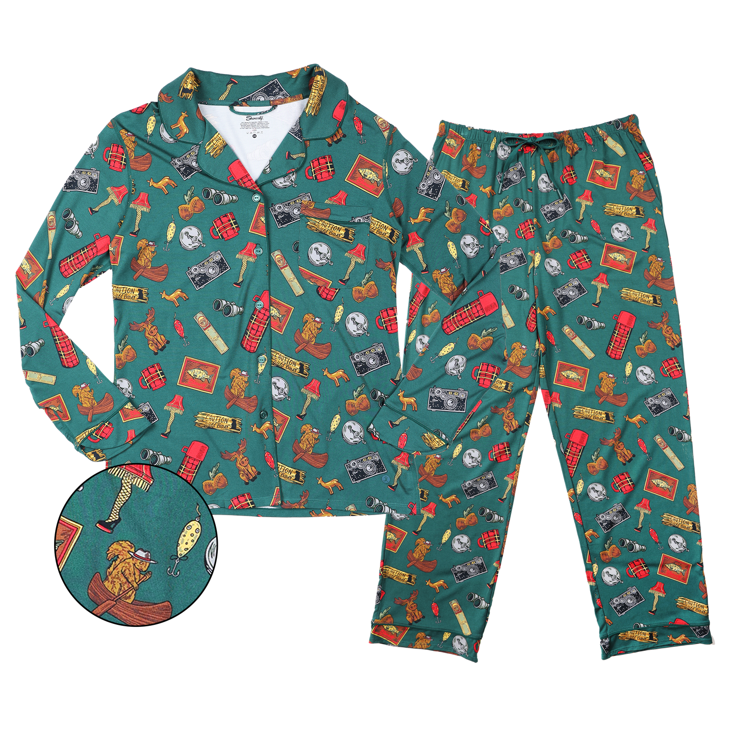 The Cabin Core | Evergreen Cabin SleepDeep™ Women’s Long Sleeve Pajama Set