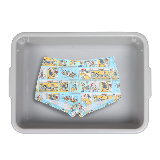 The Improper Protocol | Airplane Pamphlet Modal Boyshort Underwear