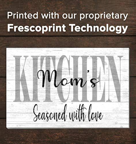 Personalized Kitchen Sign – “Seasoned With Love” Rustic Wall Art | Custom Solid Wood Gift for Mom or Home Chef