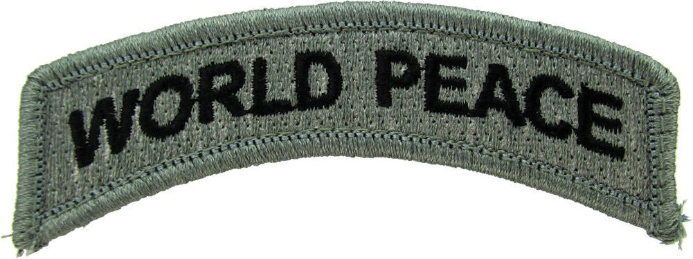 CLEARANCE - World Peace Tab Morale Patch - Various Colors