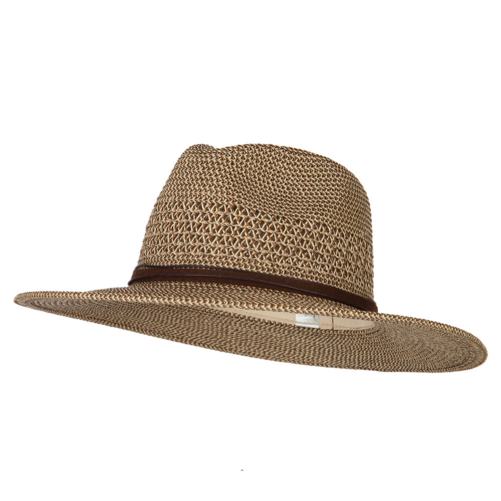 UPF 50+ Women's Paper Braid Brim Fedora Hat