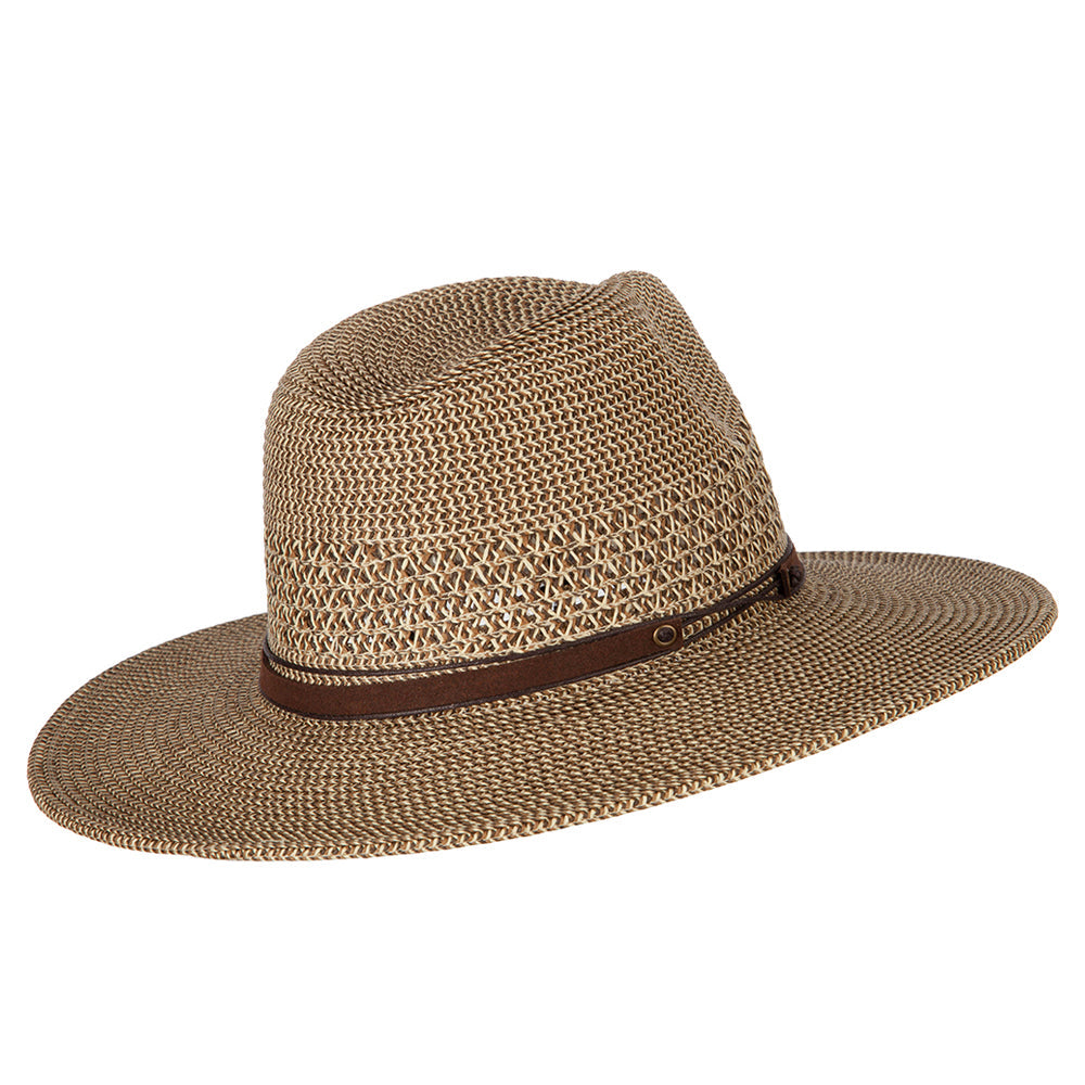 UPF 50+ Women's Paper Braid Brim Fedora Hat