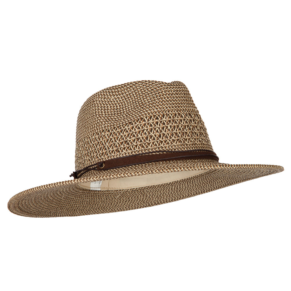 UPF 50+ Women's Paper Braid Brim Fedora Hat