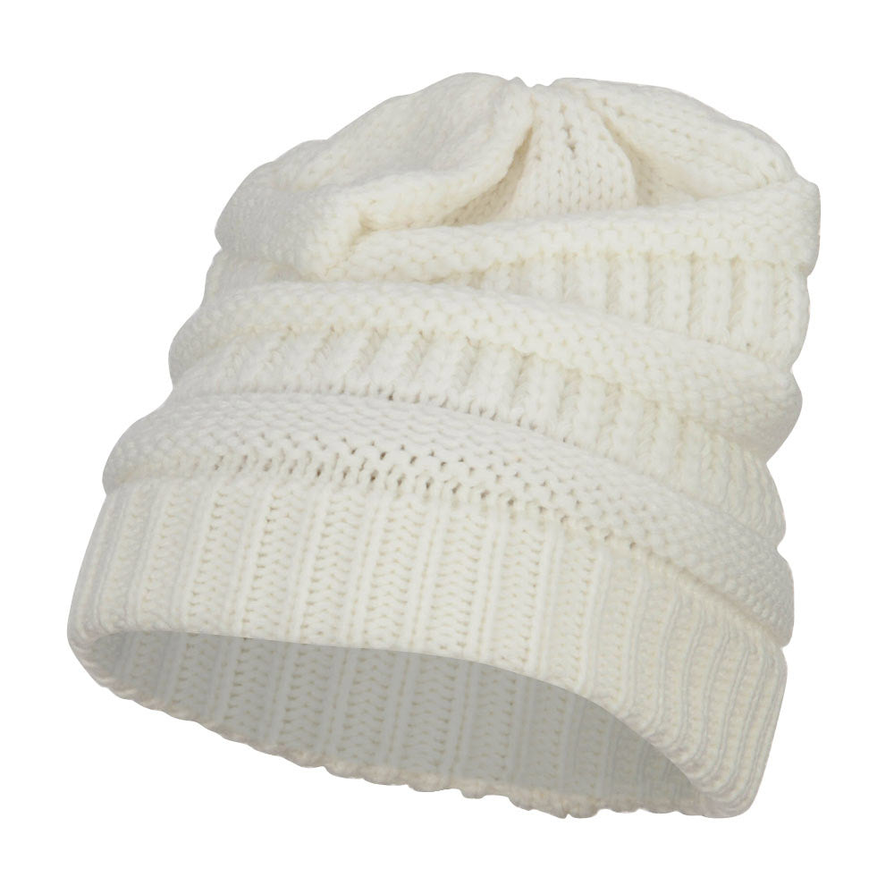 Women's Patterned Knit Beanie Cap