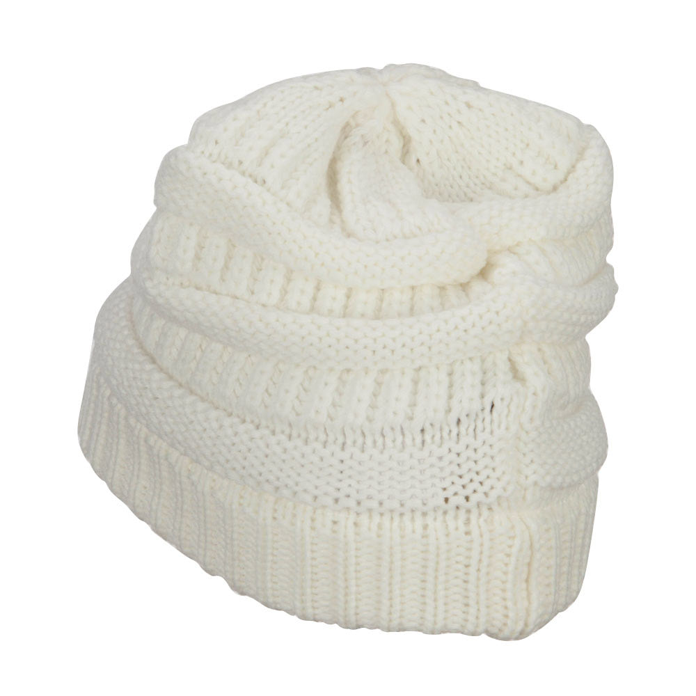 Women's Patterned Knit Beanie Cap