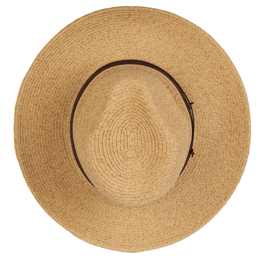 UPF 50+ Women's Paper Braid Brim Fedora Hat