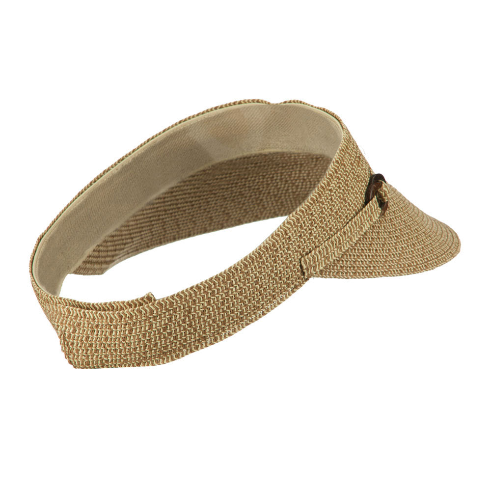 Women's UPF 50+ Visor with Buckle Accent