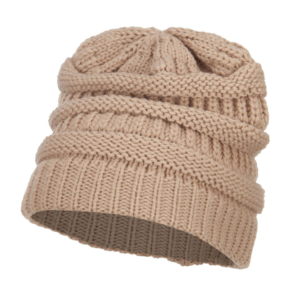 Women's Patterned Knit Beanie Cap