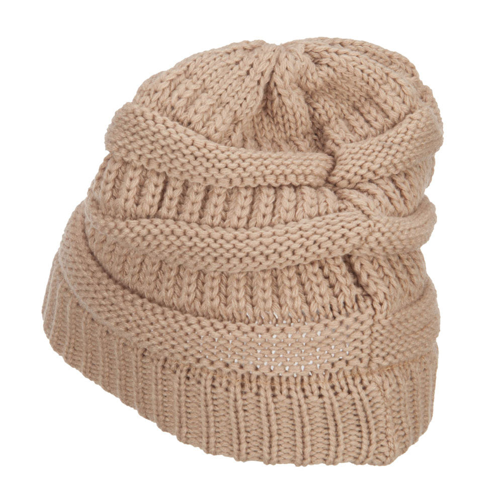 Women's Patterned Knit Beanie Cap