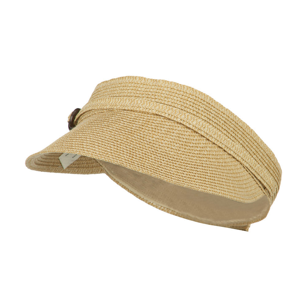 Women's UPF 50+ Visor with Buckle Accent
