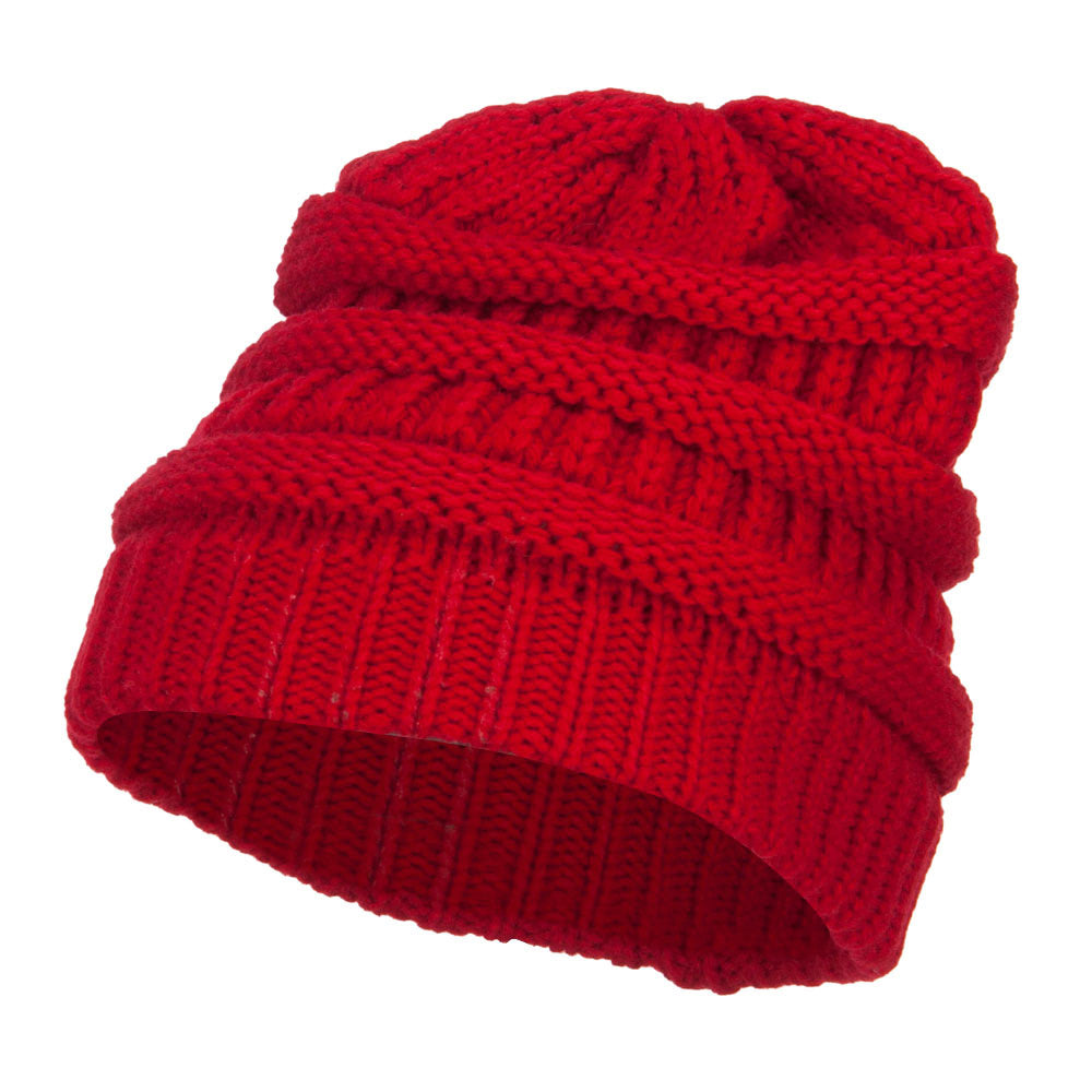 Women's Patterned Knit Beanie Cap