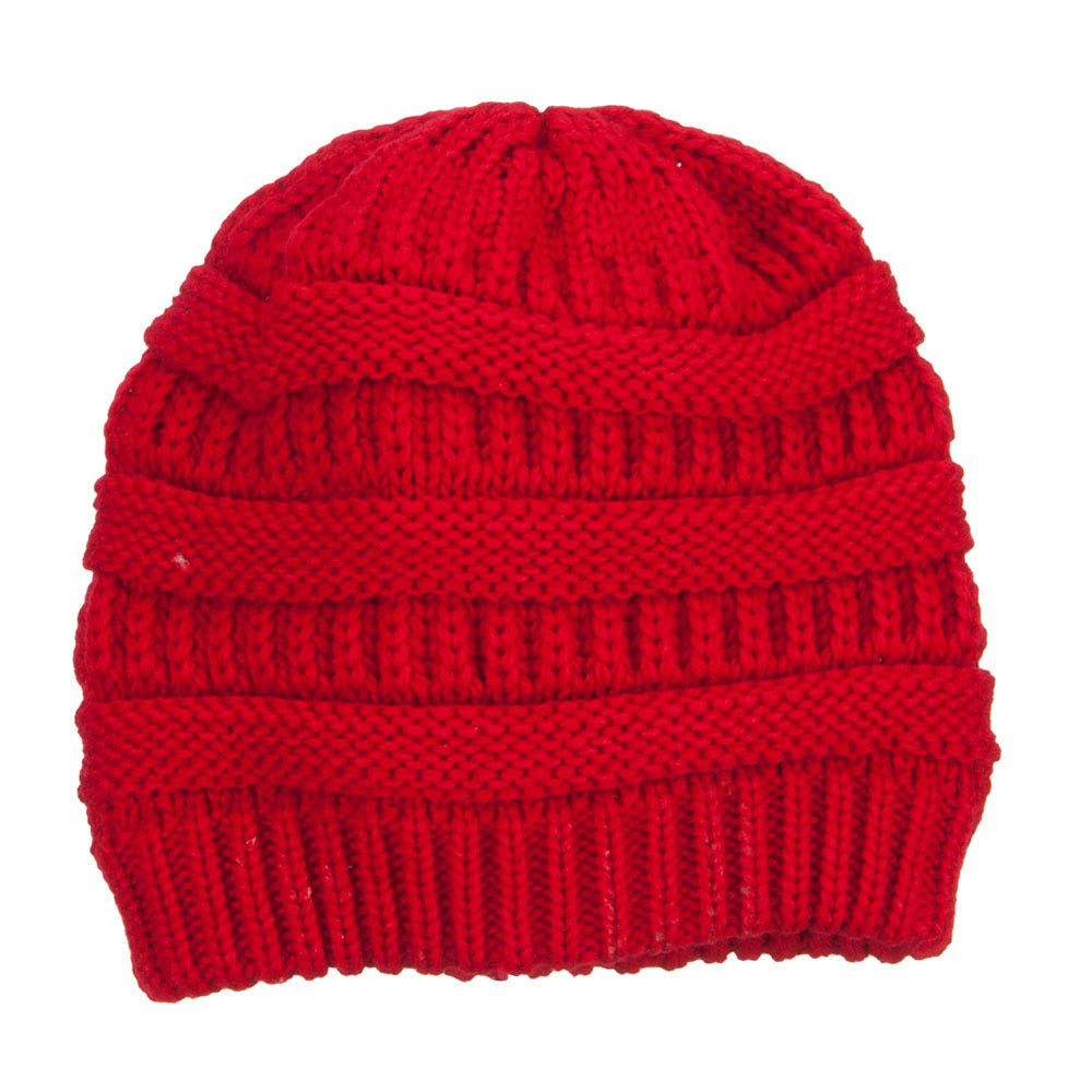 Women's Patterned Knit Beanie Cap