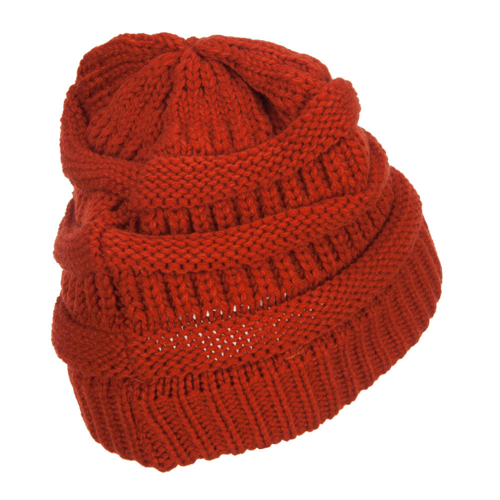 Women's Patterned Knit Beanie Cap