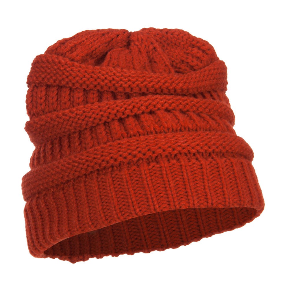 Women's Patterned Knit Beanie Cap