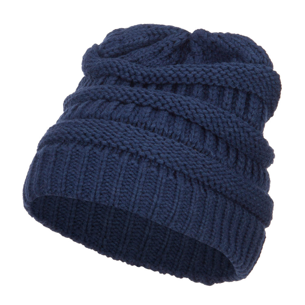 Women's Patterned Knit Beanie Cap