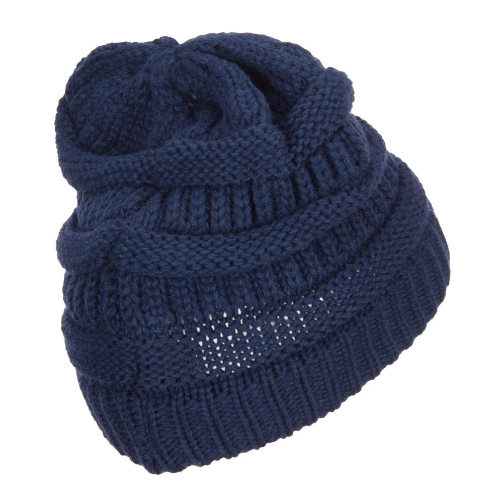 Women's Patterned Knit Beanie Cap