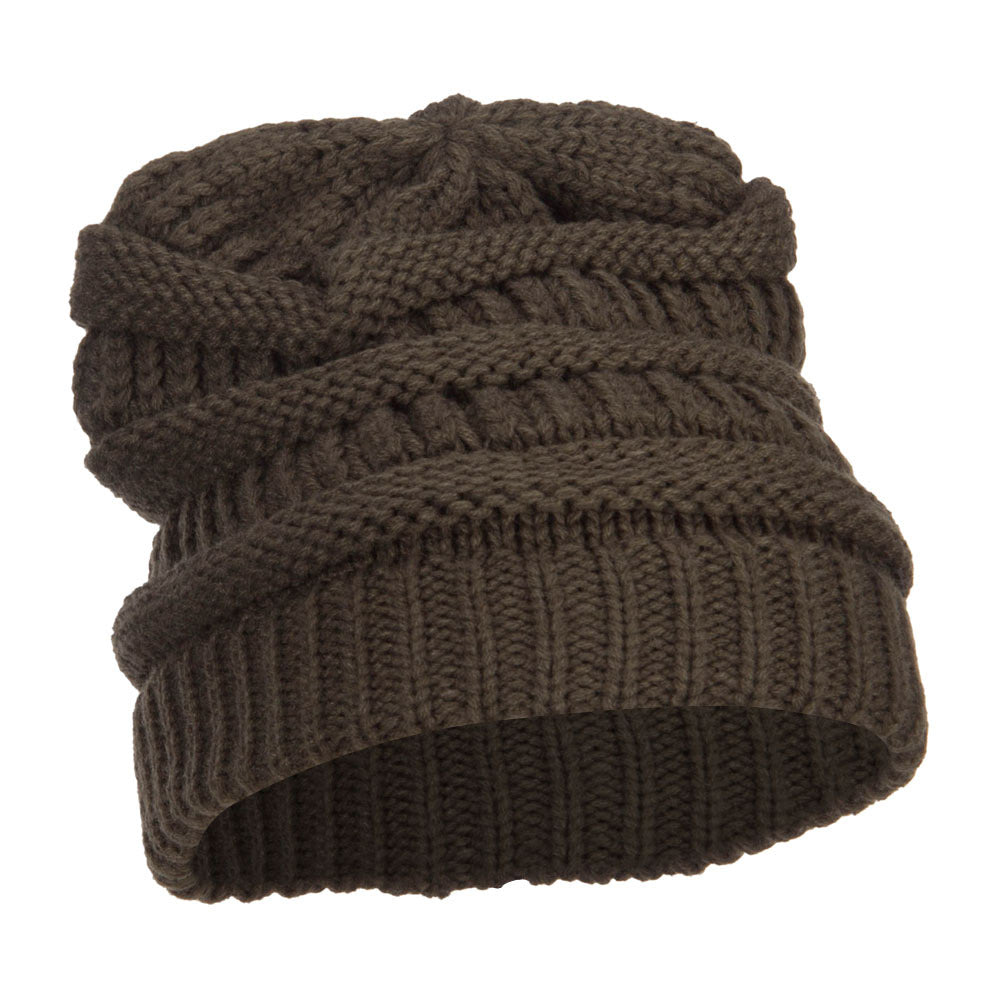 Women's Patterned Knit Beanie Cap