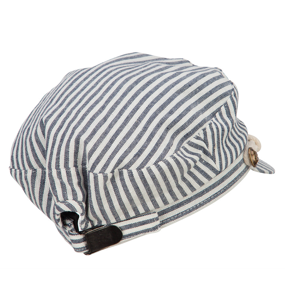 Women's Rope Accent Band Greek Sailor Stripe Hat