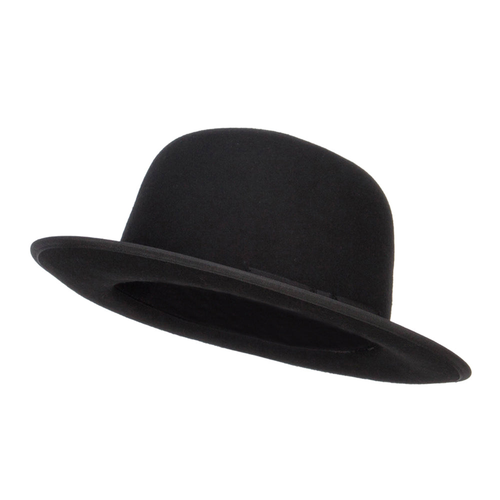 Wool Felt Bowler Wide Brim Hat