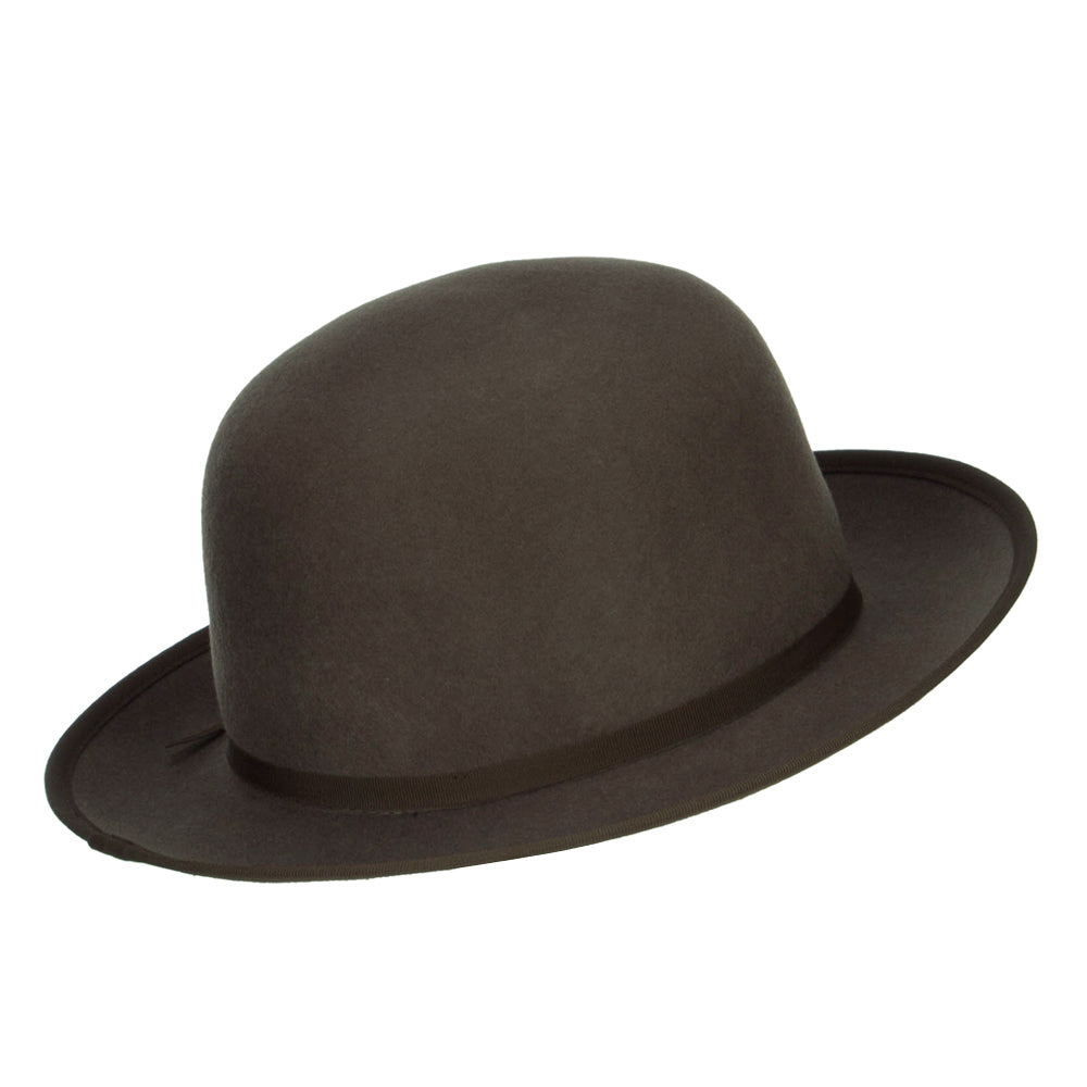 Wool Felt Bowler Wide Brim Hat