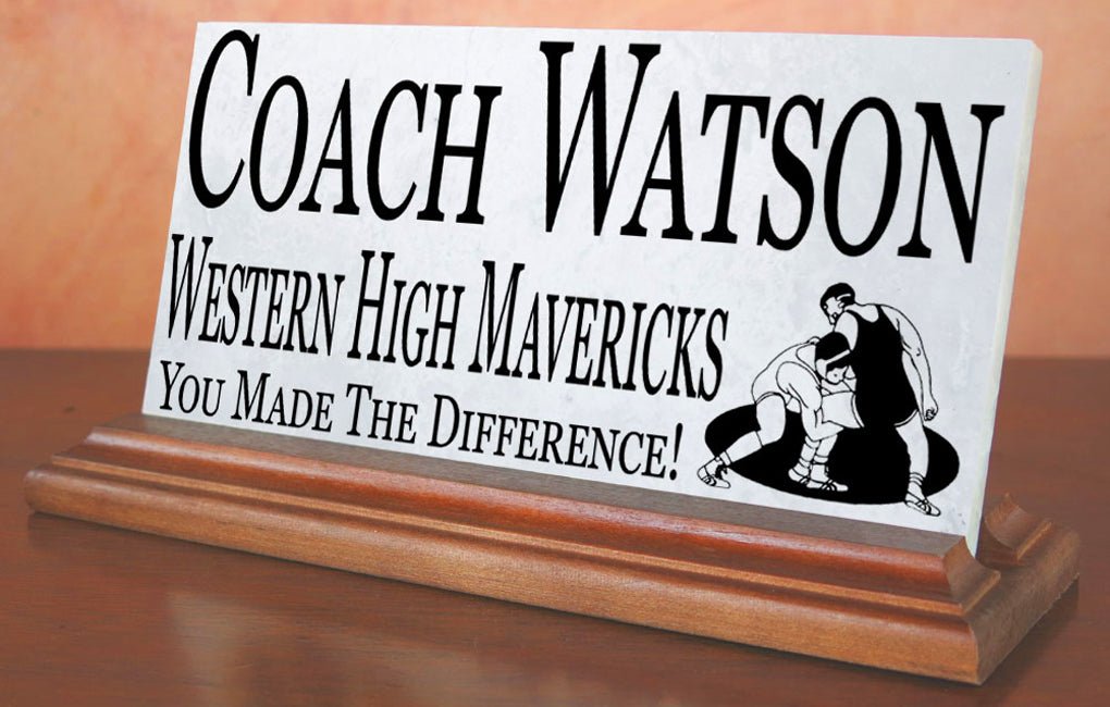 Wrestling Coach Gift Plaque For Great Wrestling Team Coaches