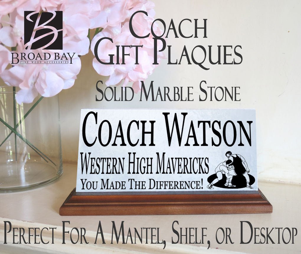 Wrestling Coach Gift Plaque For Great Wrestling Team Coaches