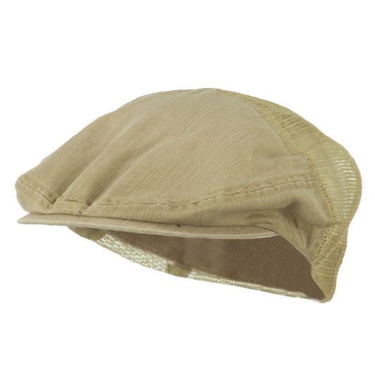 Washed Cotton Slub Twill Mesh Ivy Cap