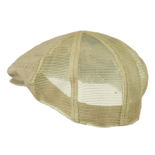 Washed Cotton Slub Twill Mesh Ivy Cap