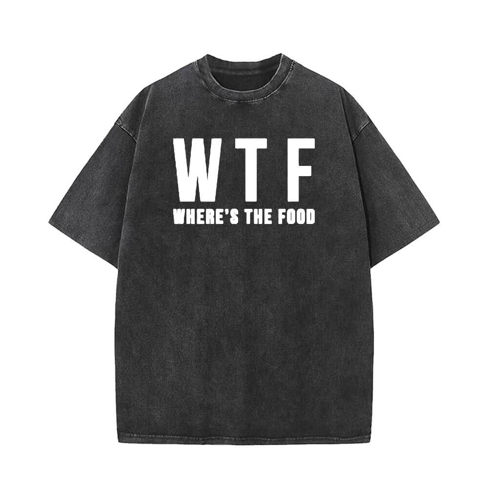 WTF Where’s The Food Vintage Washed T-shirt