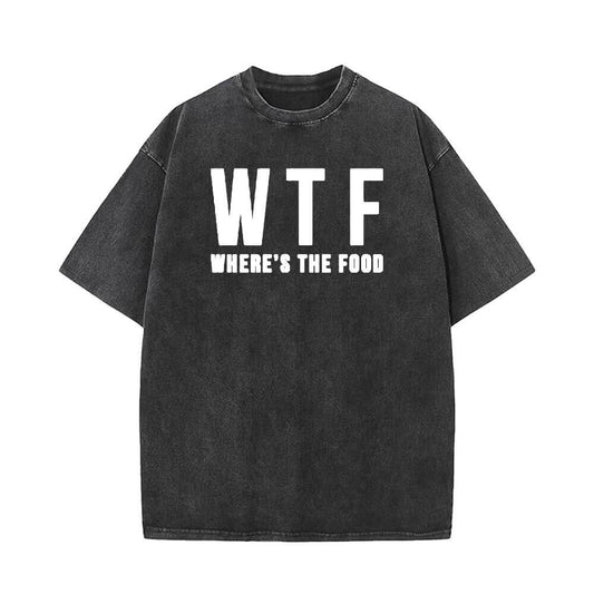 WTF Where’s The Food Vintage Washed T-shirt