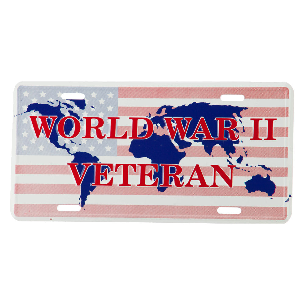 World War 3D License Plates