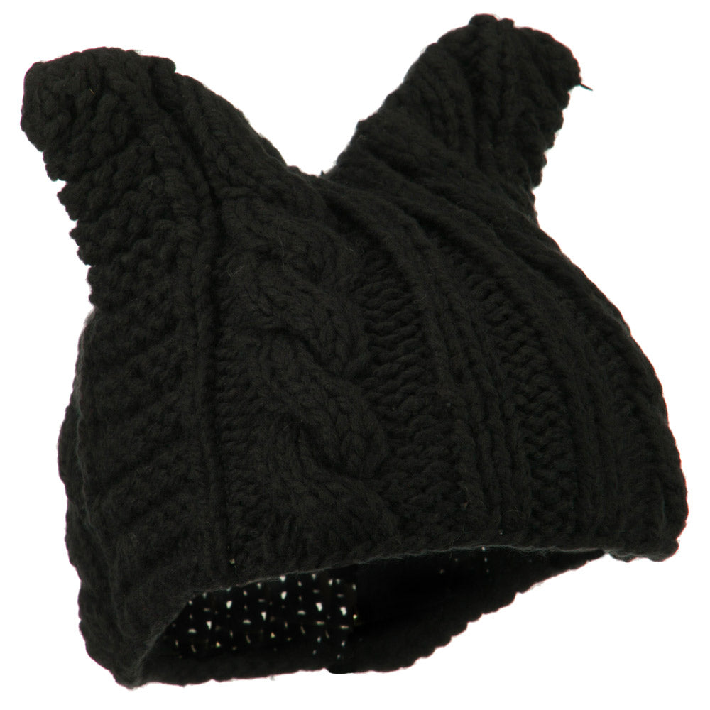 Women's Acrylic Cable Knit Beanie