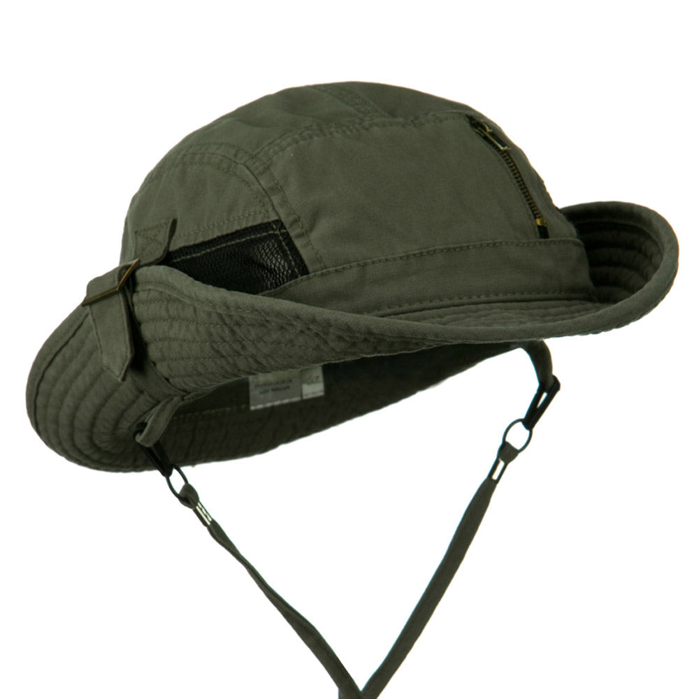 Big Size Brushed Canvas Washed Fisherman Hat