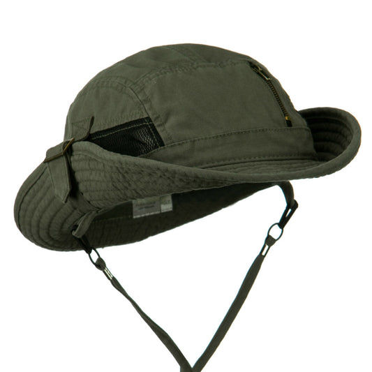 Big Size Brushed Canvas Washed Fisherman Hat