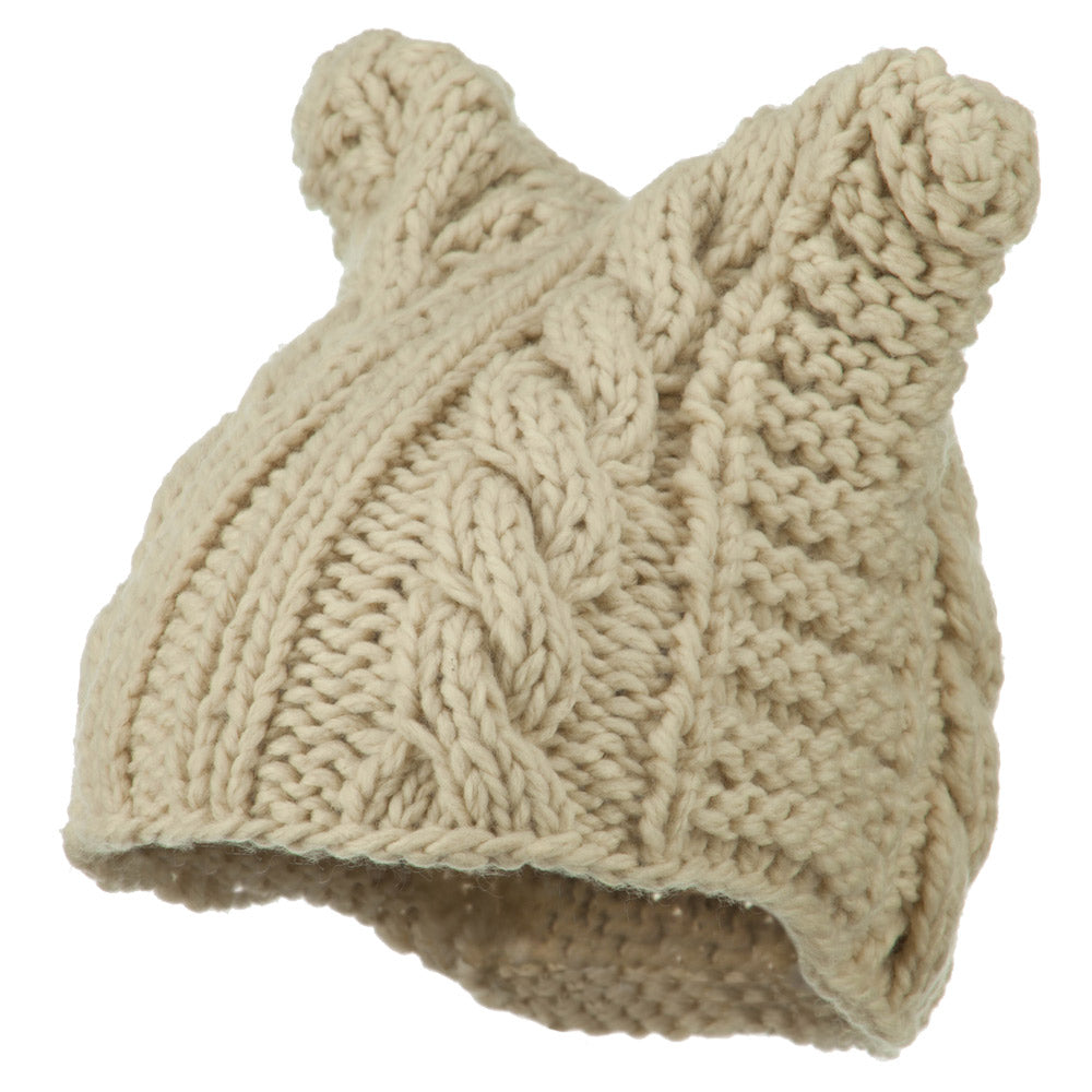 Women's Acrylic Cable Knit Beanie