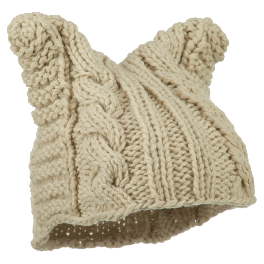 Women's Acrylic Cable Knit Beanie