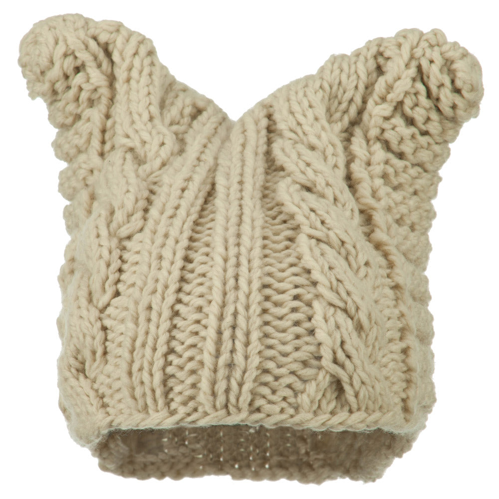 Women's Acrylic Cable Knit Beanie