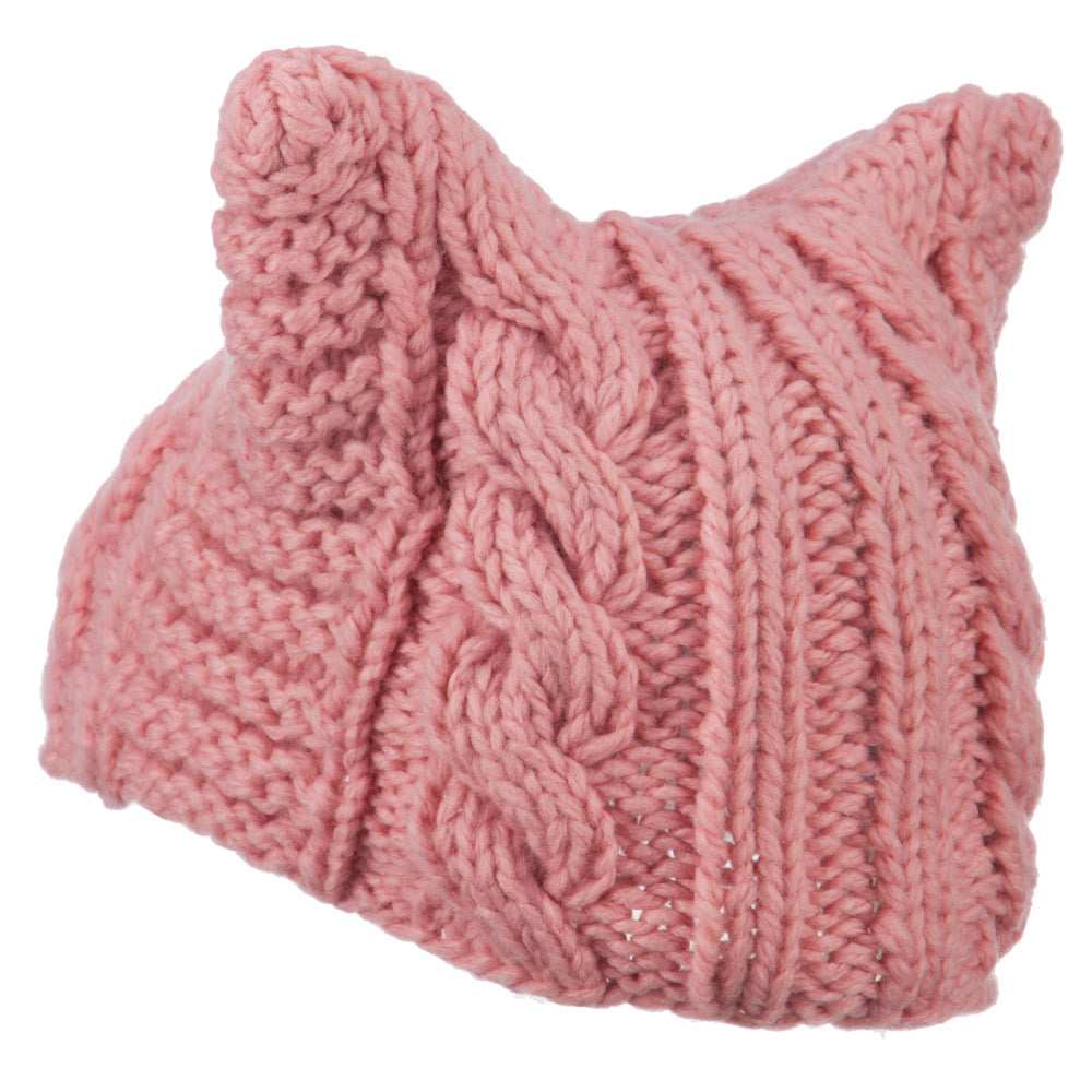 Women's Acrylic Cable Knit Beanie