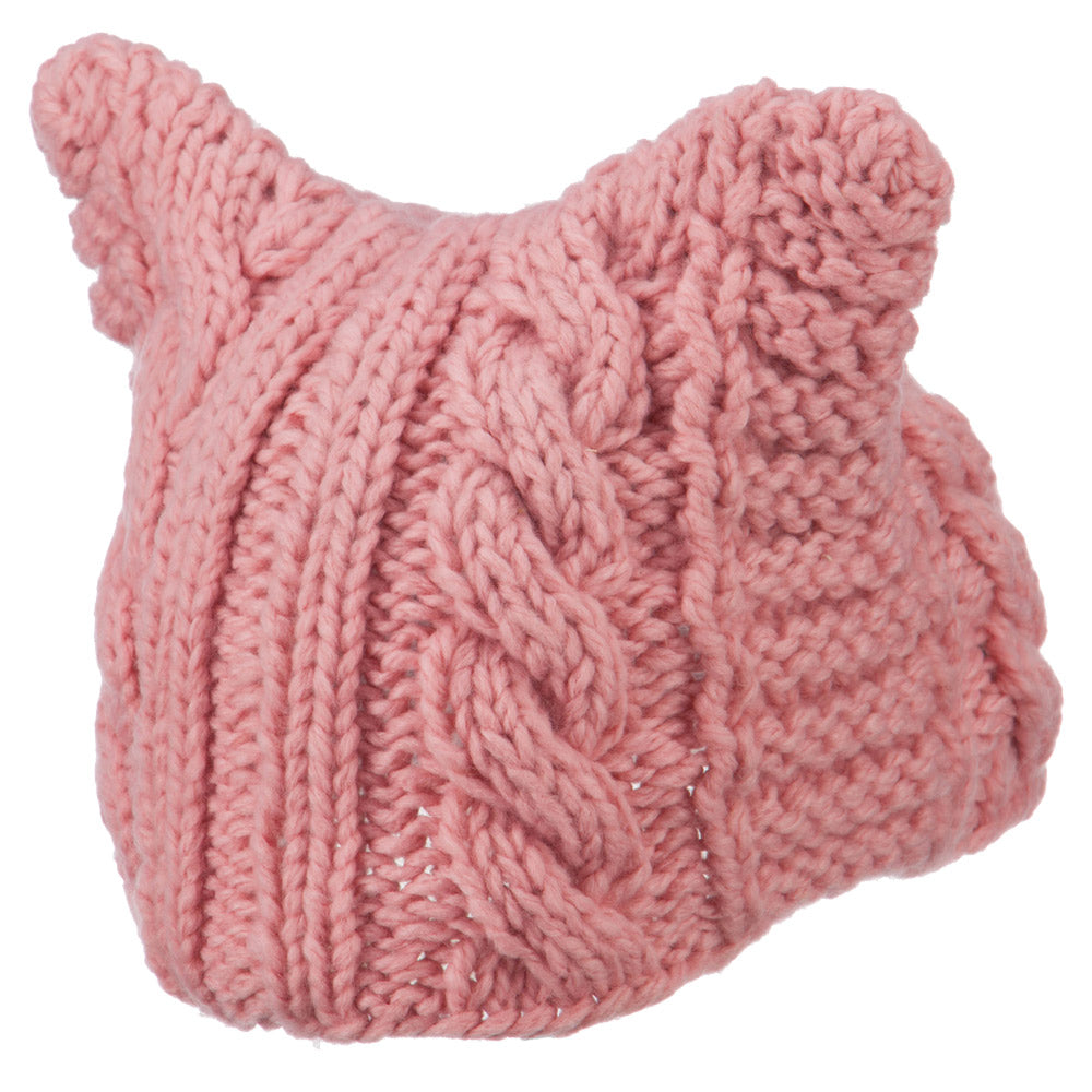 Women's Acrylic Cable Knit Beanie