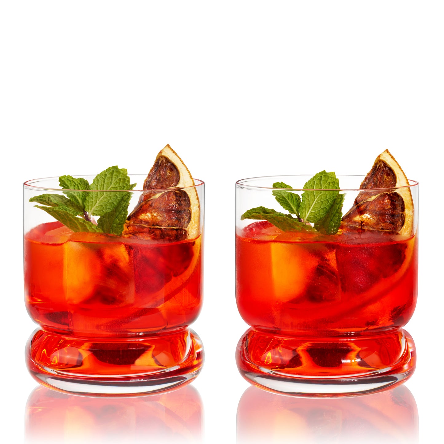 Mercury Crystal Lowball Tumblers, Set of 2