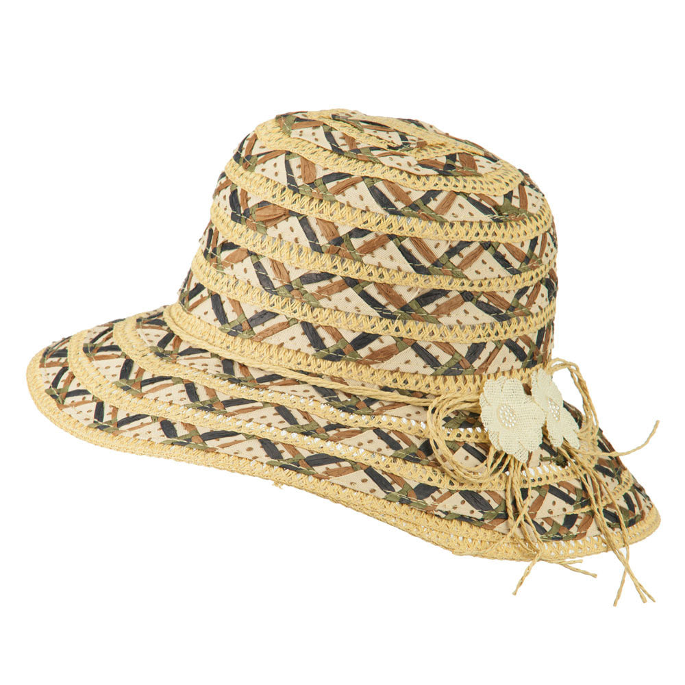 Women's Woven Braid Crushable Hat