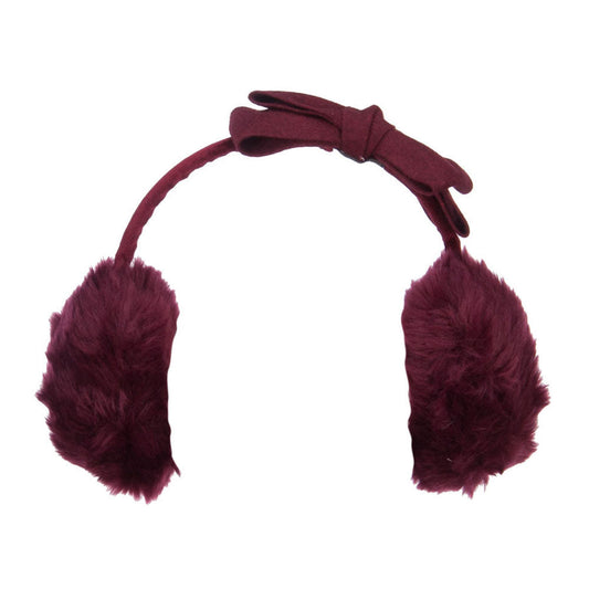 Faux Fur Felt Bow Ear Muff