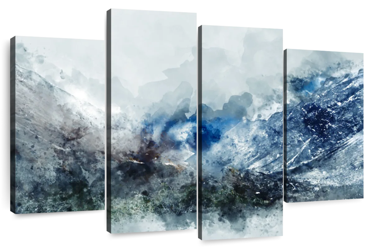 Ice Landscape Abstract Wall Art