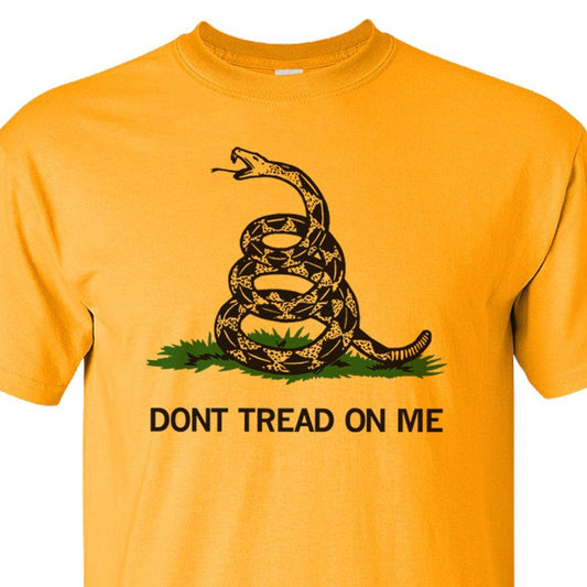 Front Print Gold Gadsden Shirt
