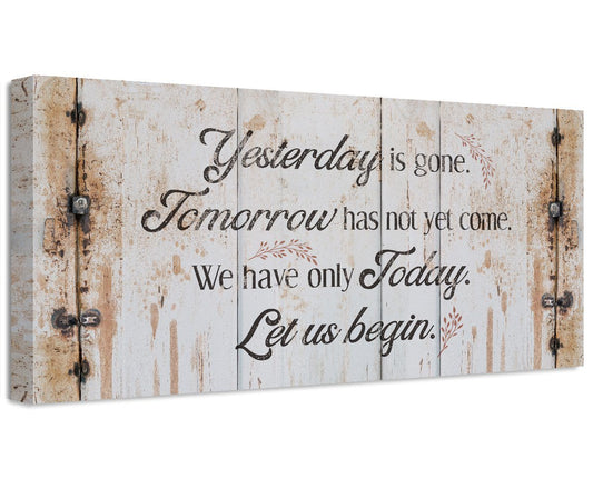 Yesterday Is Gone - Canvas