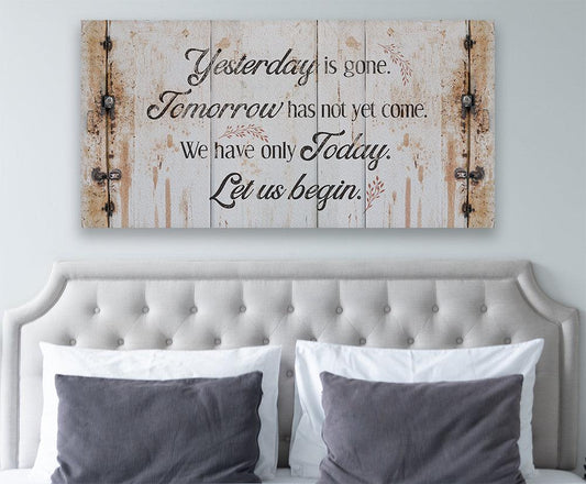 Yesterday Is Gone - Canvas
