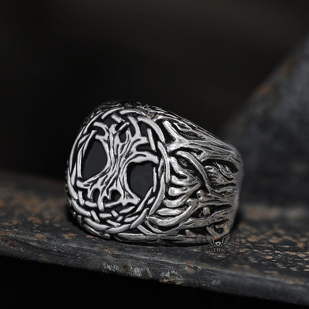 Yggdrasil 316L Stainless Steel Viking Ring