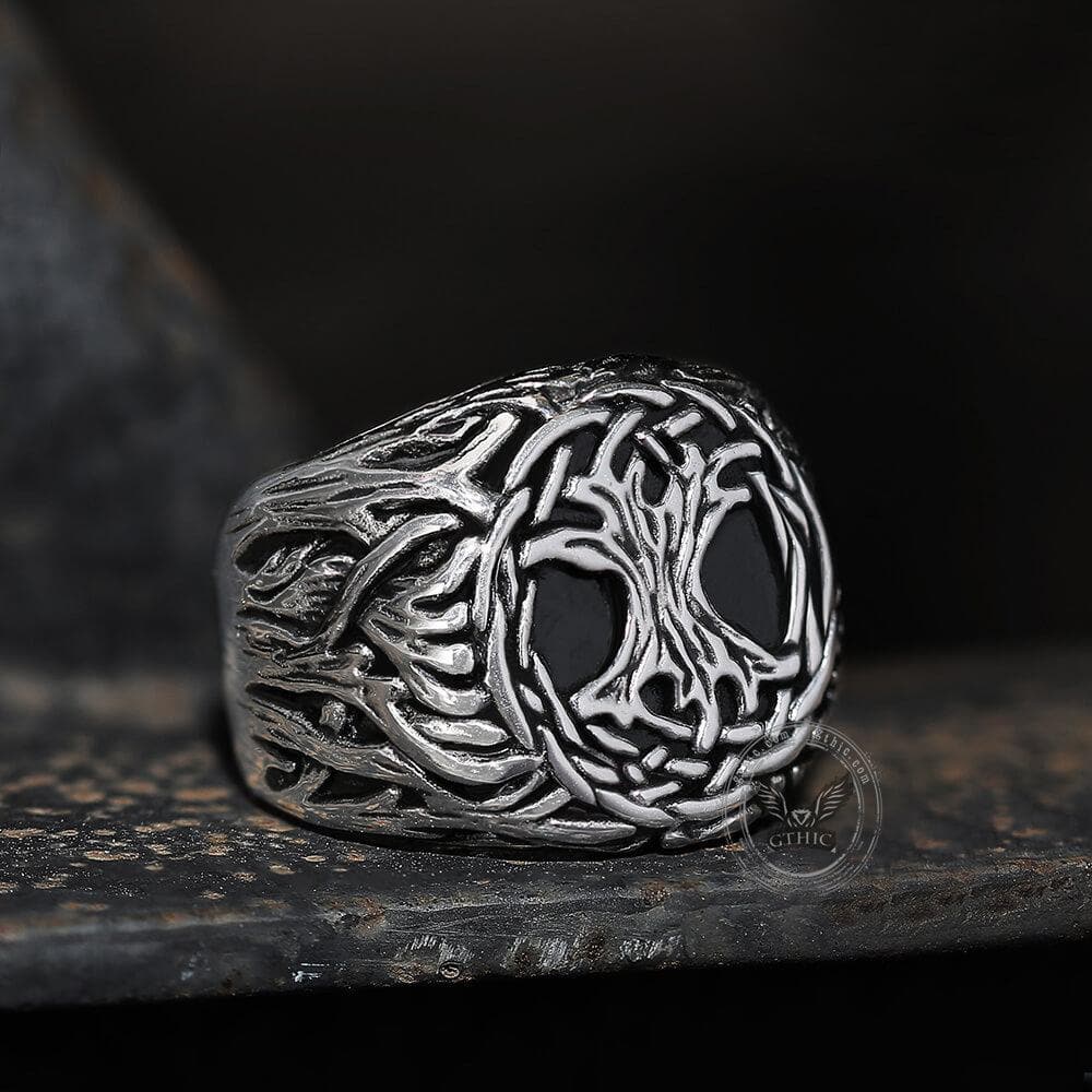 Yggdrasil 316L Stainless Steel Viking Ring
