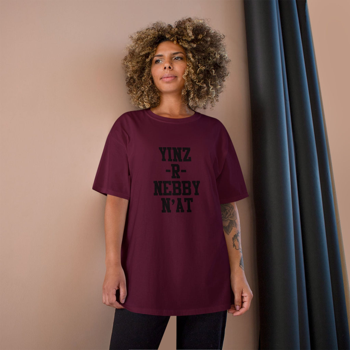 Yinz R Nebby N'at Champion Graphic Tee – Classic Fit T-Shirt, Soft Cotton Comfort